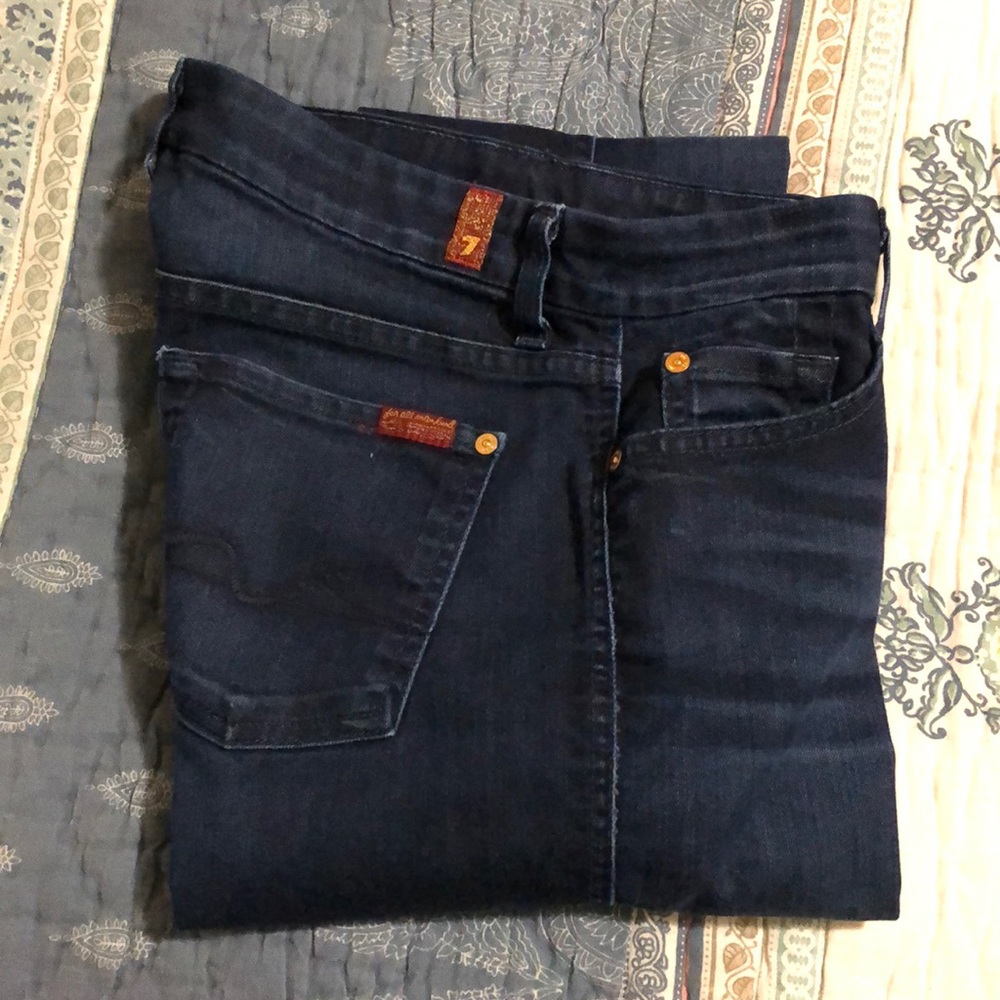 •7 for all Mankind•  Straight Leg Jeans